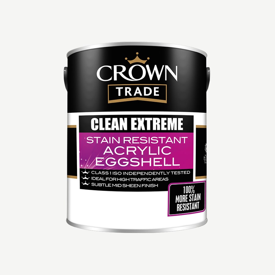 Crown Paints Crown Trade Clean Extreme Acrylic Eggshell